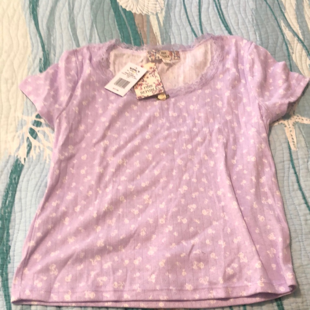Purple Pink republic top new with tags size large